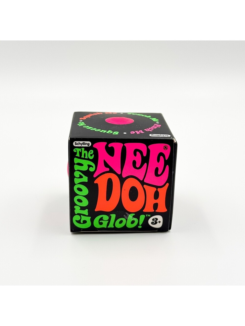 Schylling NeeDoh Groovy Glob Squishy Sensory Fidget Pink Toy